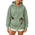 thumbnail image 1 of Cat Pouch Hoodie Pet Carrier Sweatshirt Large Pocket Pullover Shirt Wearable Cat Dog Carrier Hoodie, 1 of 4