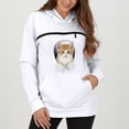 thumbnail image 1 of Cat Pouch Hoodie Pet Carrier Sweatshirt Large Pocket Pullover Shirt Wearable Cat Dog Carrier Hoodie, 1 of 7