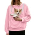 thumbnail image 1 of Cat Pouch Hoodie for Women Kangaroo Pocket Dog Pouch Sweatshirts Pet Carrier Pullover Animal Holder Long Sleeve Tops Gyujnb,Size:L, 1 of 5