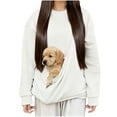 thumbnail image 1 of Cat Pouch Sweatshirts for Women Dog Pouch Pullover Kokopaws Pet Sling Sweatshirt Pet Carrier Puppy Long Sleeve Animal Kangaroo Pocket Tops, 1 of 6