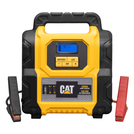 Cat Power Station with 2500 Amp Lithium Jump Starter and Air Compressor, Tire Compressor, and Power Inverter, CLJ25C