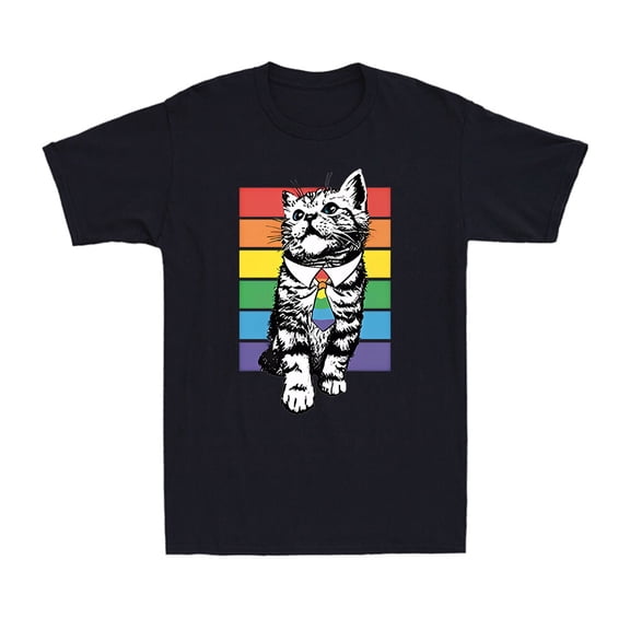 Cat Pride Awareness Funny Gift Novelty Vintage Cotton Tee