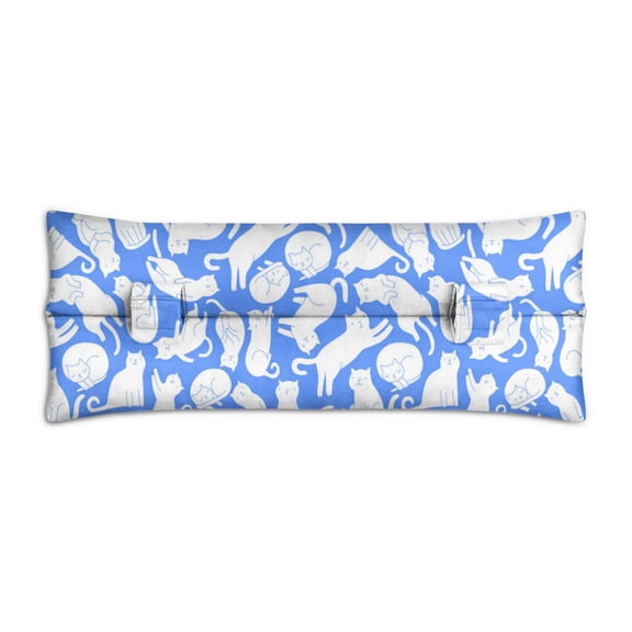 Cat Print Design Seatbelt Pillow - Mastectomy Post-Surgery Comfort Cushion - Heart Surgery Recovery Pad with Floral Cat Design
