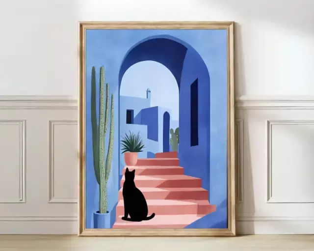 Cat Print Matisse Inspired Cat Painting Cat Poster Cat Illustration Cat cat-print-matisse-inspired-cat-painting-cat-poster-cat-illustration-cat
