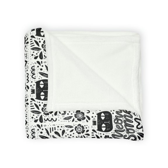 Cat Print Soft Polyester Blanket Soft To Touch Cozy Blanket Comfy Blanket