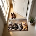 thumbnail image 1 of Cat Print Welcome Door Mat, 40x60CM Non-Slip Dirt-Resistant Entryway Rug, Easy Clean Pet Friendly Floor Mat for Home Entrance, 1 of 6