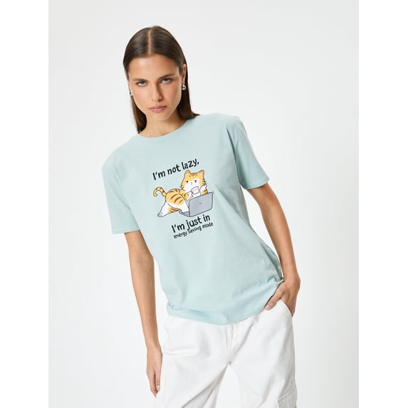 Cat Printed T-Shirt