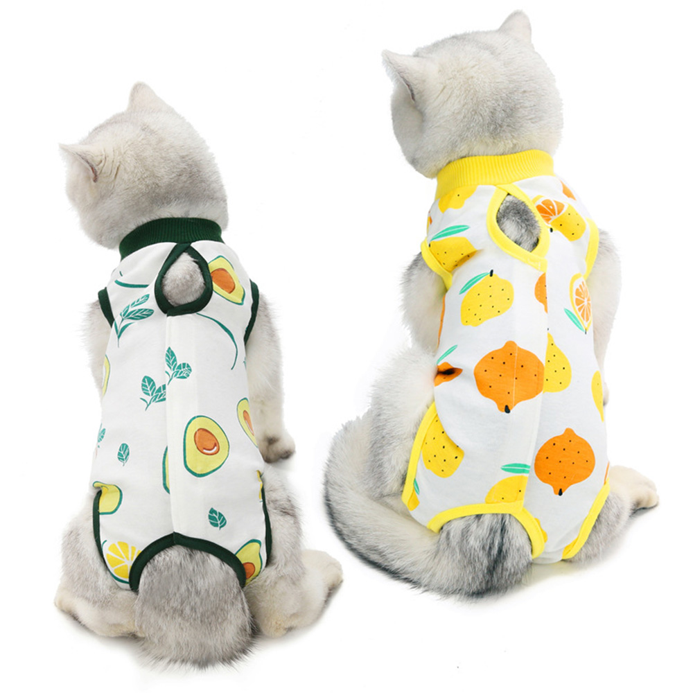 Cat Professional Recovery Suit for Abdominal Wounds and Skin Diseases, for Cats and Dogs, After