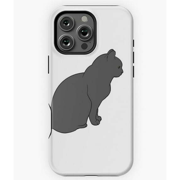 Cat Profile Silhouette Simple Art M2838 Phone Case for iPhone 17 16 15 14 13 12 11 Pro Max