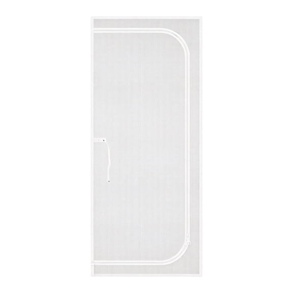 Cat Proof Mesh Door with Zipper, Heavy-Duty Pet Screen Door, No-Drill Self-Adhesive Mesh Curtain, Keep Cats In & Bugs Out-39.4"×86.6"