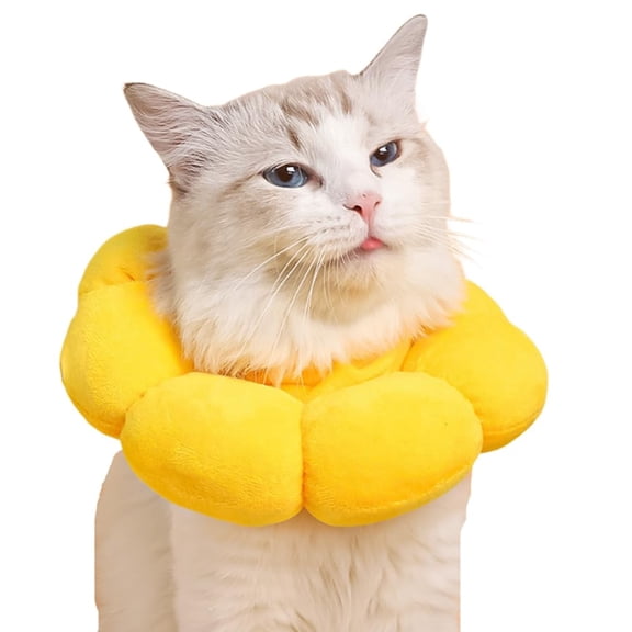 Cat Protection Cone Collar Adjustable Soft Pet Recovery Collar for Rabbit Chinchilla/Guinea Pigs Ferret After Surgery Wound Healing Elizabeth Neck Recovery E-Collar for Small Animals.