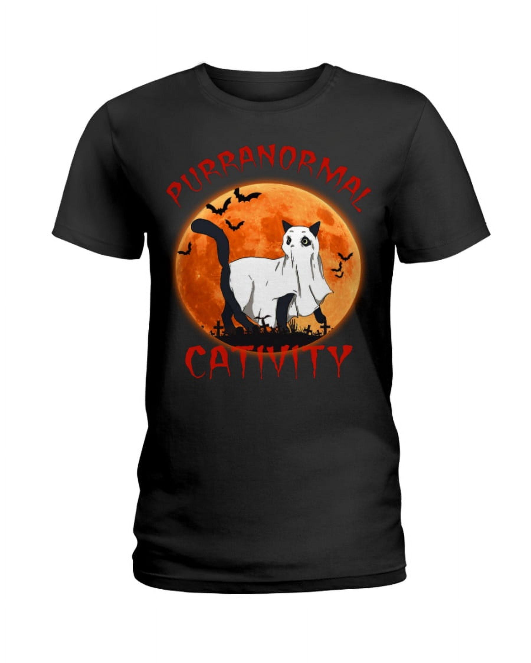 Cat - Purranormal Cativity Ladies T-Shirt - Walmart.com