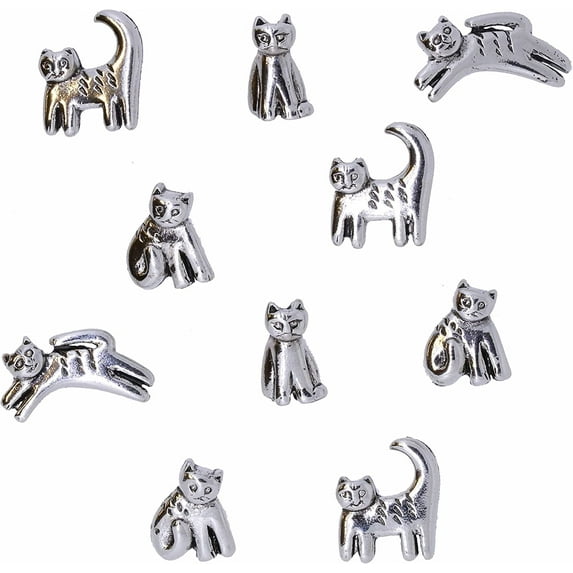 Cat Pushpins - Silver Finish