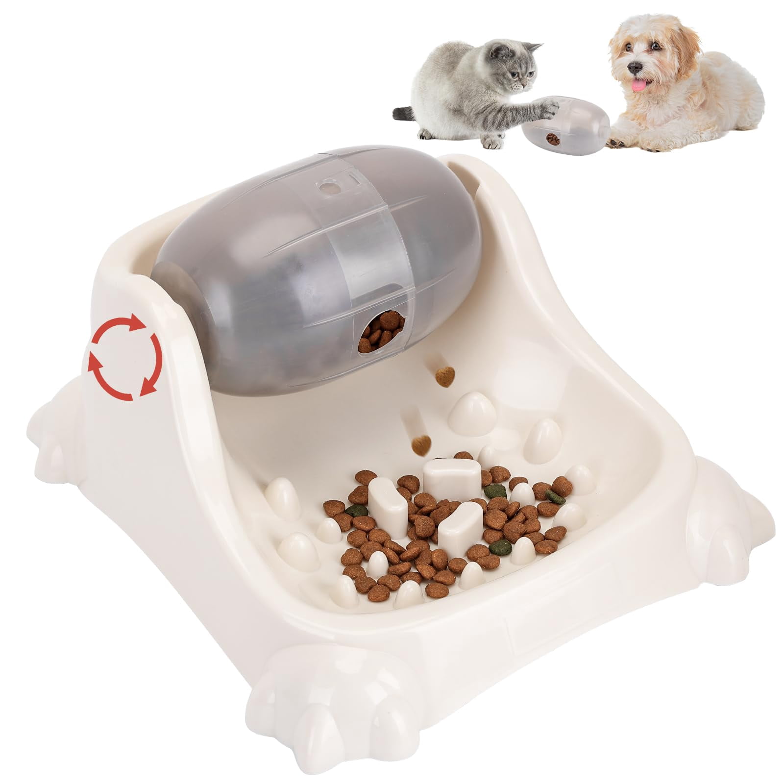 Picture of Cat Puzzle Feeder-4 Adjustable TMA2 Difficulty Levels IQ Training Cat ...