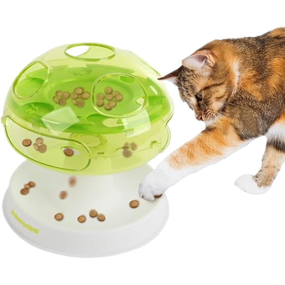 Cat Puzzle Feeder,Interactive Fun Mushroom Feeder Toy | Cat Interactive Toy - for Home Indoor Play Training Exercise Boredom Hunting Simulation Living Room