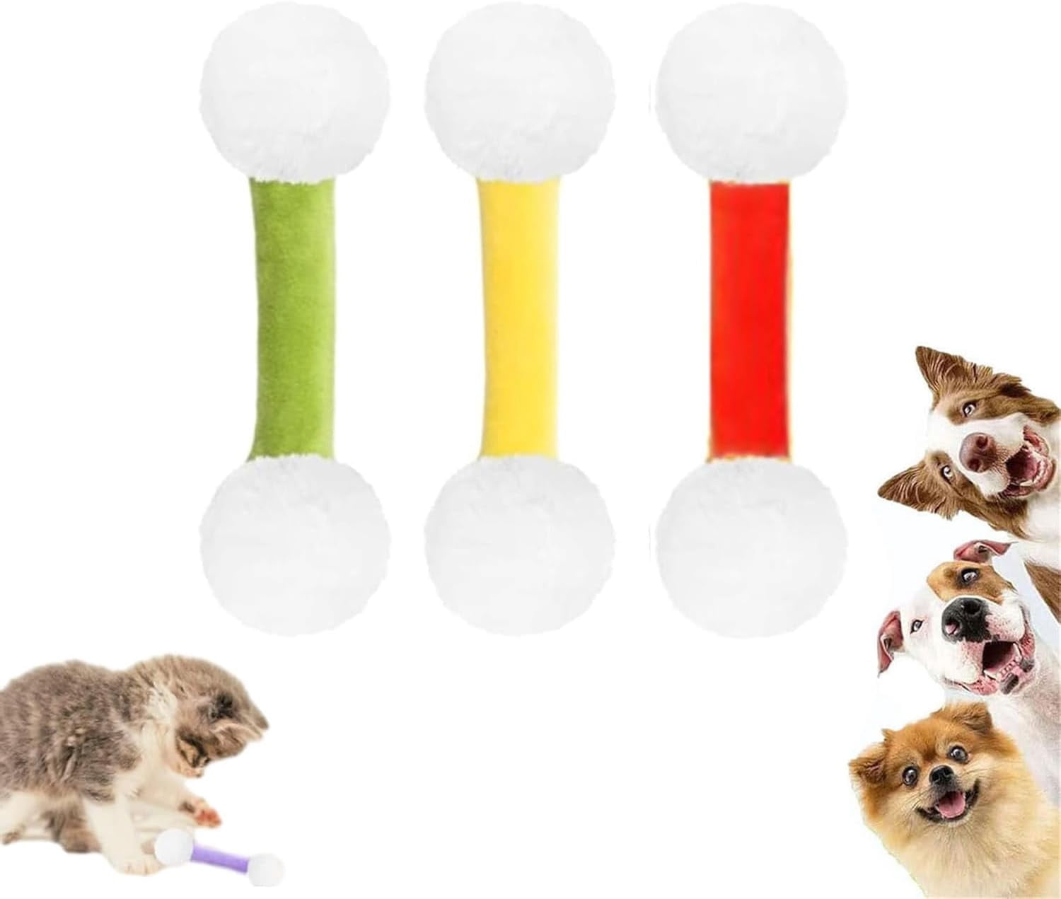 Cat Qtip Toy - Giant Cotton Swab Cat Toy for Interactive Play, Sturdy for Indoor Cats and Cat Lovers Gift