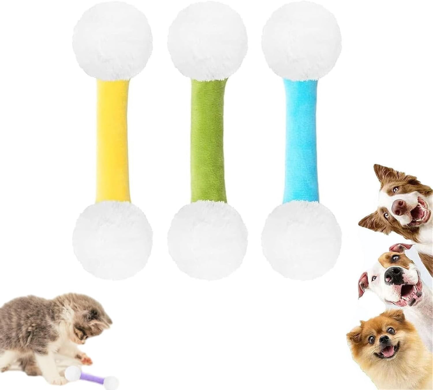 Cat Qtip Toy - Giant Cotton Swab Cat Toy for Interactive Play, Sturdy for Indoor Cats and Cat Lovers Gift