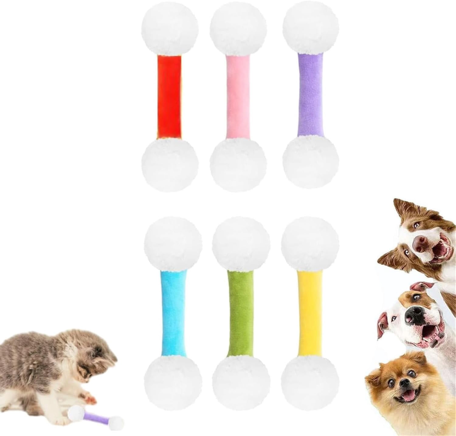 Cat Qtip Toy - Giant Cotton Swab Cat Toy for Interactive Play, Sturdy for Indoor Cats and Cat Lovers Gift