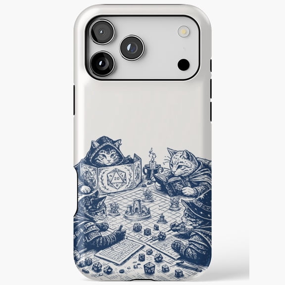 Cat RPG Dnd Dice Game Tabletop Case iPhone 17 to 11 Pro Max