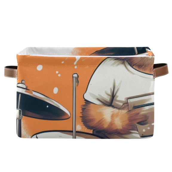 Cat Rack Drum Storage Bins Baskets With Handles Storage Box Clothes Organizer Organization Toys