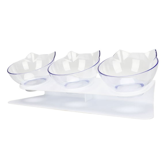 Cat Raised Feeder Bowl, 3 Bowls Cervical Spine Pet Food Water Bowls For Pet For Home
