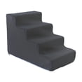 thumbnail image 1 of Cat Ramp Dog Stairs Ladder Sturdy High Density Sponge for Indoor Outdoor Use 4 Steps Dark Grey, 1 of 8