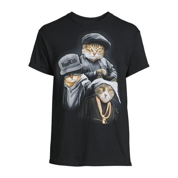 Cat Rapper Trio Graphic Tee
