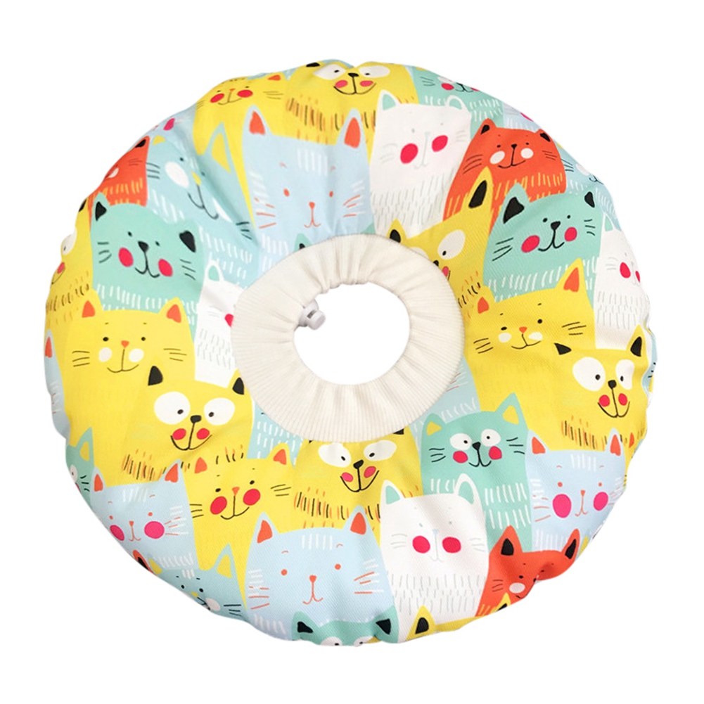 Cat Recovery Collar, Adjustable Protective Pet Collar, Cute Pattern