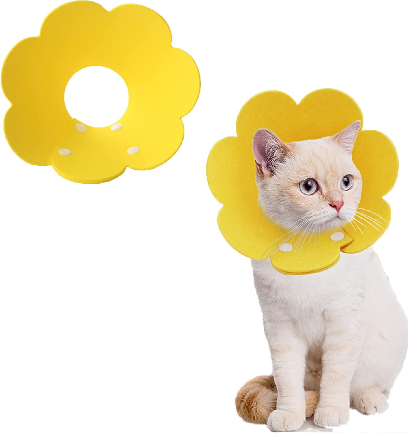 Cat Recovery Collar Cute Flower Neck Cat Cones After Surgery