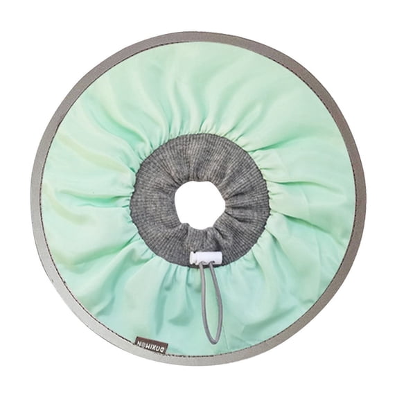 Cat Recovery Collar Lightweight Soft E-Collar for Cats After Surgery Adjustable Aqua Green Large Protective Cone To Stop Licking and Scratching Pet Neck Cone