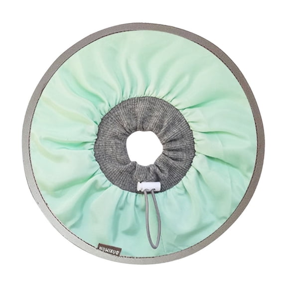 Cat Recovery Collar, Soft Lightweight Protective E-Collar, Anti-Lick Anti-Scratch Post Surgery Cat Collar, Waterproof Non-Stick Pet Recovery Cone, Adjustable Reflective Cat Care Collar, Mint Green