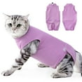 thumbnail image 1 of Cat Recovery Suit for Abdominal Wounds or Skin Diseases, Cat Onesie for Cats After Surgery Female Kitten Recovery Suit, Breathable E-Collar Alternative for Cats After Spay Anti Licking Wounds, 1 of 8