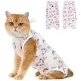 Cat Recovery Suit Kitten Onesie for Cats After Surgery, Cone of Shame