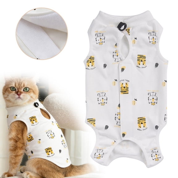 Cat Recovery Suit, Ongmies Breathable Cat Onesie for Cats After Surgery Female, Kitten Surgery Recovery Suit Female Abdominal Wounds