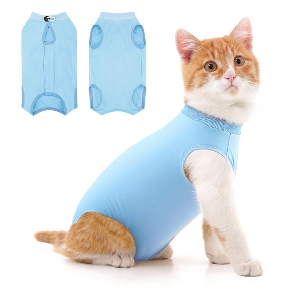 Cat Recovery Suit for Abdominal Wounds Cat Onesie After Surgery Female