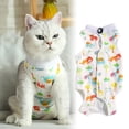 thumbnail image 1 of Cat Recovery Suit for Female Cats, Breathable Adjustable Cat Onesie After Surgery with Anti Licking Design(Beige,M), 1 of 3