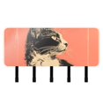thumbnail image 1 of Cat Red Mail Holder Organizer Wall Mount with Shelf Key Holder Key Rack with 5 Key Hooks for Wall Decorative, 1 of 6
