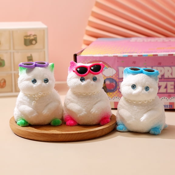 Cat Relaxation Relief, Cat Decorations, Cat DecorforHome, BlueandWhite Decor, Blue Decorations, Desk Decorations, Desk Accessories Decor, Cute Desk Accessories, 3X2 In, 1 Pc