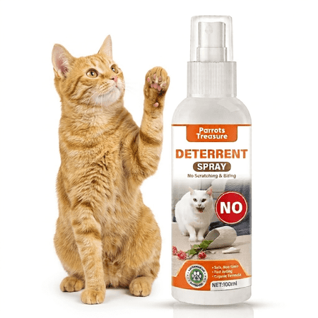 Cat Repellent Spray, Cat Deterrent Spray, Cat Scratch Furniture Protector Spray, No Chew Spray for Dogs & Cats