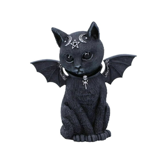 Cat Resin Crafts Figurine Decor Independent Station Sculpture Window Desktop Decoration,Hand-Painted Polyresin for Home Ornament
