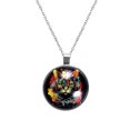 thumbnail image 1 of Cat Retro Stunning Glass Circular Pendant Necklace - Fashionable and Elegant Necklaces for Women, 1 of 5
