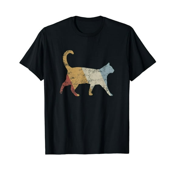 Cat Retro Style Vintage T-Shirt
