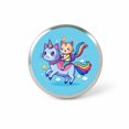 Cat Riding Caticorn Unicorn Funny Backpack Hat Novelty Lapel Pin ...