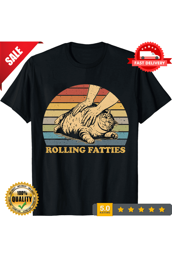 Cat Rolling Fatties Funny T-Shirt, ULTRA LIMITED-TH71530
