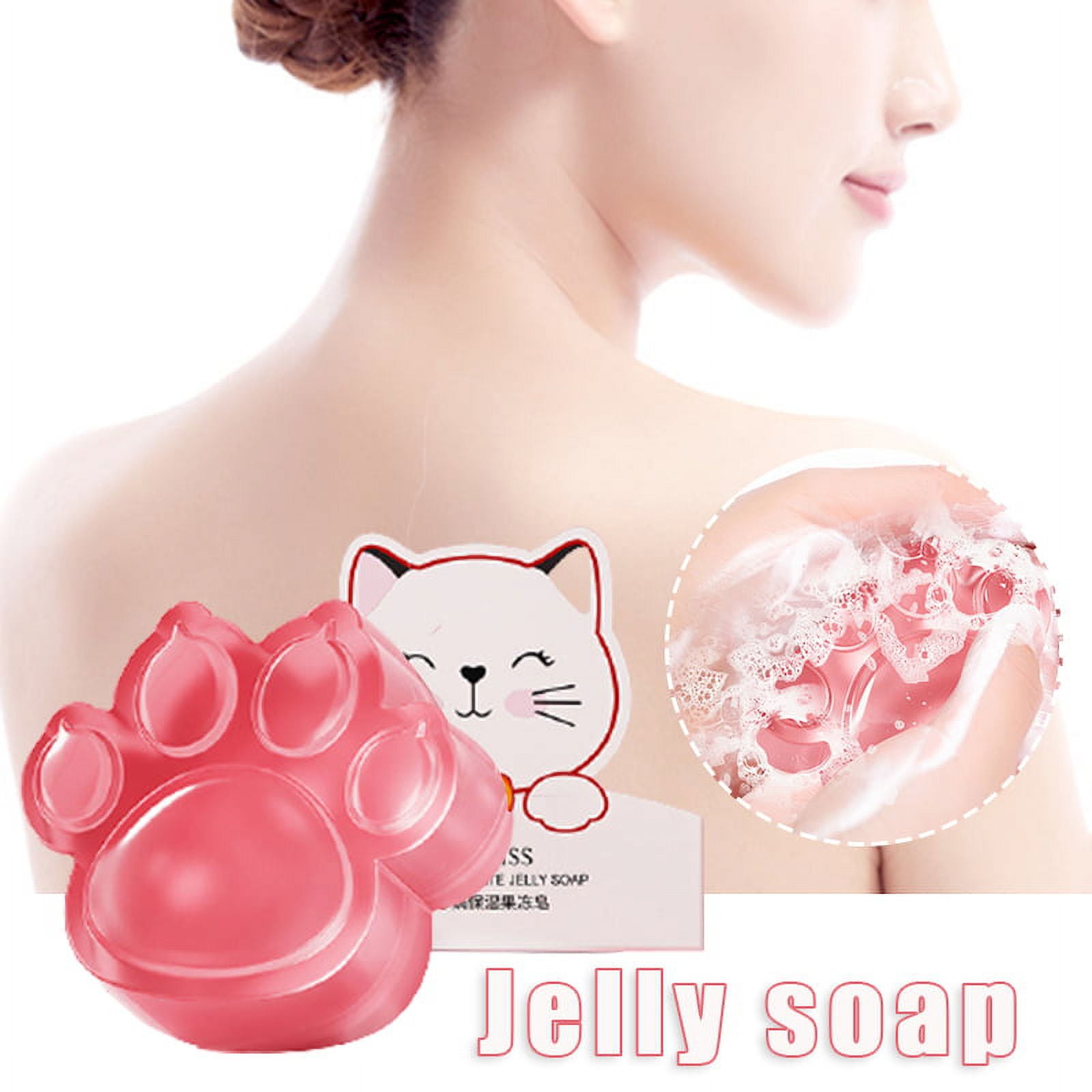 Cat'S Paw Cleansing Soap Moisturizing Jelly Bath Soap Face Care Skin Deep  Cleaning Cat'S Claw Moisturizing Jelly Soap Foam 