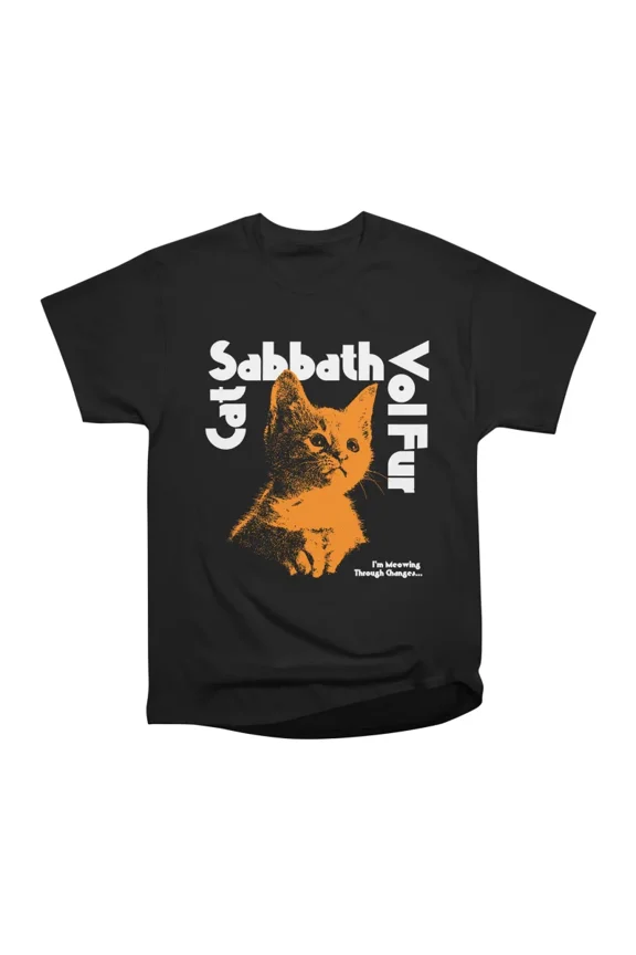 Cat Sabbath Vol Fur im meowing through changes T-Shirt Tee Gift For Him Merch For Her Appa