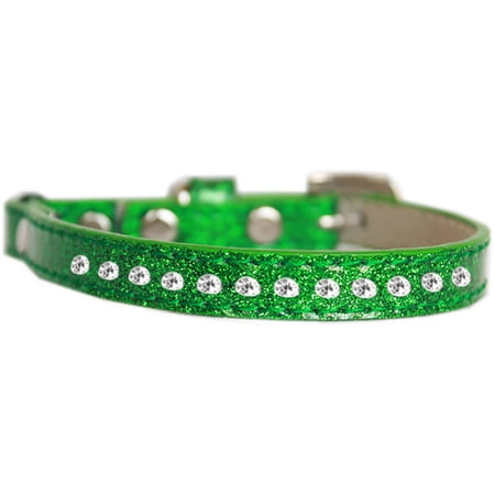 Cat Safety Ice Cream Collar, "One Row Clear Crystal"