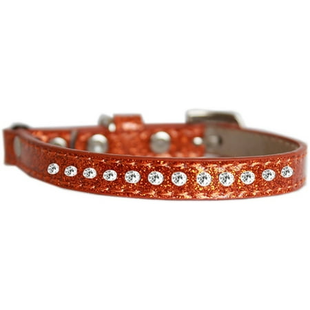Cat Safety Ice Cream Collar, "One Row Clear Crystal"