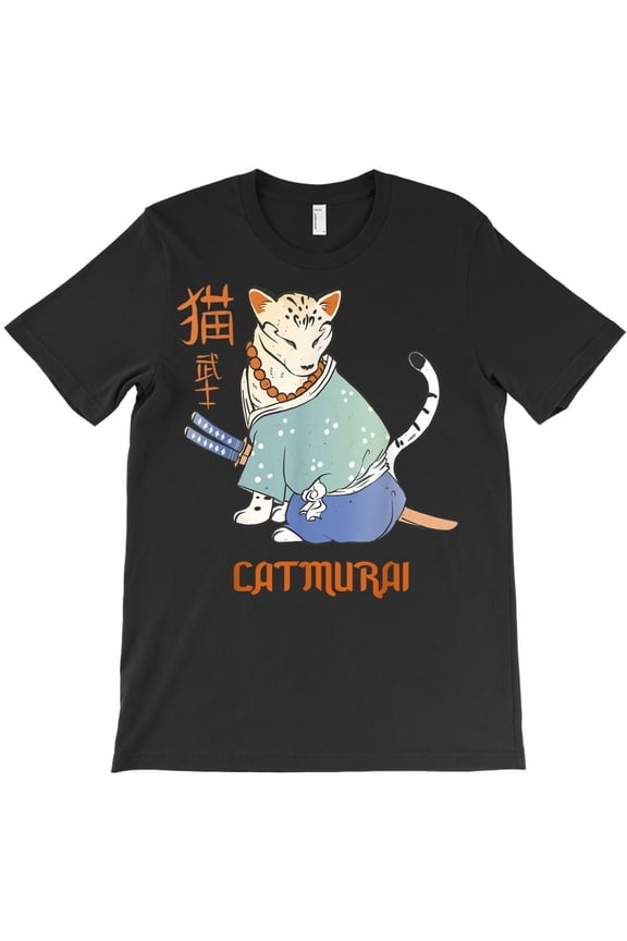 Cat Samurai Cat-murai Funny Japanese Warrior Cats With Katana - Funny Gift for Bro H47930 Unisex T-Shirt, Up to 5XL Available