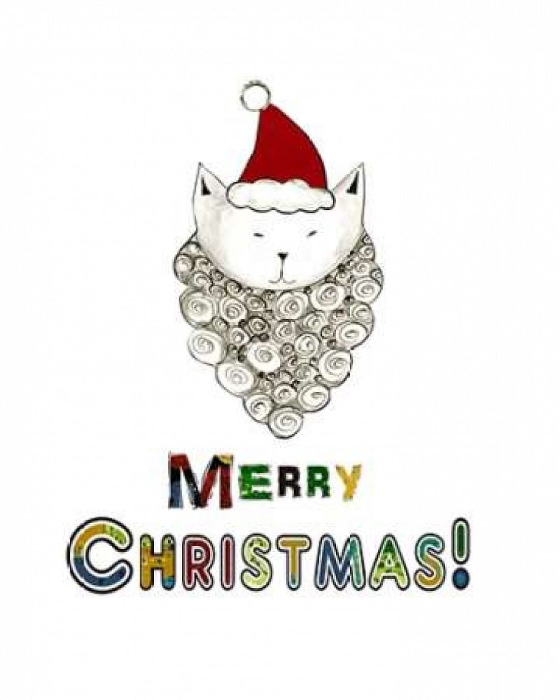 Cat Santa Canvas Art - Sarah Ogren (24 x 30)